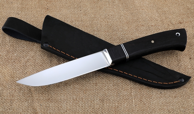 Нож Карачаевский бичак (бычак) Х12МФ черный граб 