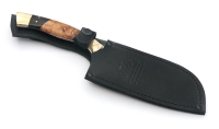 Нож Шеф №15 сталь Elmax рукоять черный граб карельская береза латунь - _MG_0536.jpg