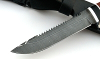 Нож Рыболов-4 сталь дамаск, рукоять бубинга-черный граб - _MG_3276.jpg