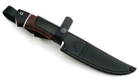 Нож Рыболов-4 сталь дамаск, рукоять бубинга-черный граб - _MG_3279.jpg