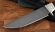 Нож Крот сталь Х12МФ, рукоять черный граб мельхиор