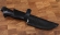 Нож Крот сталь Х12МФ, рукоять черный граб мельхиор