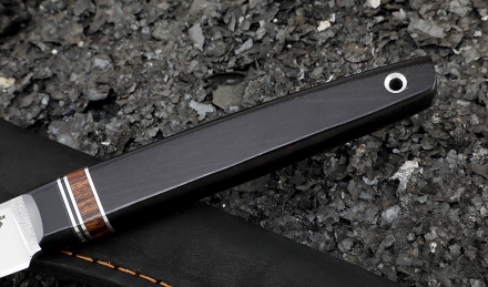 Нож Джур Х12МФ рукоять G10 черная, железное дерево, черный граб Нож Джур Х12МФ рукоять G10 черная, железное дерево, черный граб