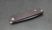 Нож складной Магер сталь Elmax накладки карбон + AUS8 (подшипники, клипса) - Нож складной Магер сталь Elmax накладки карбон + AUS8 (подшипники, клипса)