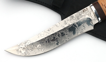 Нож Катран сталь D2, рукоять береста Нож Катран сталь D2, рукоять береста