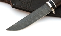 Нож Охотник сталь дамаск, рукоять венге-черный граб - _MG_2637.jpg