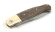 Нож Клык, складной, сталь булат, рукоять накладки карельская береза стабилизированная коричневая