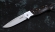 Нож Ворон, складной, сталь Elmax, рукоять накладки акрил коричневый с дюралью
