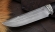 Нож Барракуда сталь Р18, рукоять черный граб мельхиор