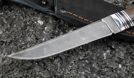 Нож Шаман дамаск рукоять венге Нож Шаман дамаск рукоять венге