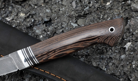 Нож Шаман дамаск рукоять венге Нож Шаман дамаск рукоять венге