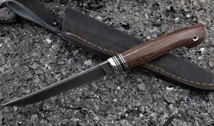 Нож Шаман дамаск рукоять венге Нож Шаман дамаск рукоять венге
