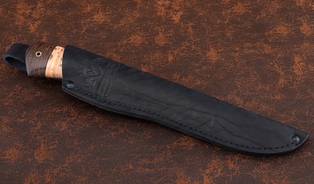 Нож Таежный сталь 95х18, рукоять береста