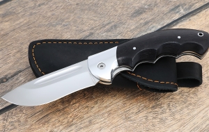 Складной нож "Ястреб" сталь 95х18, накладки черный граб