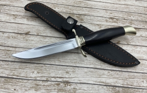 Нож Финка НКВД сталь х12мф с никелем, рукоять черный граб (распродажа) 