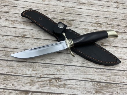 Нож Финка НКВД сталь х12мф с никелем, рукоять черный граб (распродажа) 