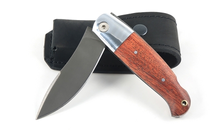 Складной нож Клык, сталь Х12МФ, рукоять накладки бубинга Складной нож Клык, сталь Х12МФ, рукоять накладки бубинга
