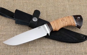 Нож Нептун сталь 95х18, рукоять береста