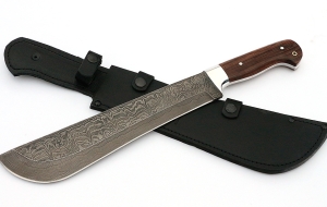 Нож Мачете №1 сталь дамаск, рукоять венге