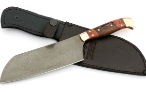 Нож Шеф №2 сталь Х12МФ, рукоять бубинга, венге Нож Шеф №2 сталь Х12МФ, рукоять бубинга, венге