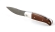 Нож Клык, складной, сталь Х12МФ, рукоять накладки коричневый граб