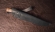 Нож Стрела из стали 95х18 рукоять гибрид акрил черный и карельская береза янтарь 