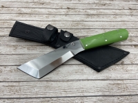 Нож НДК-17 цельнометаллический сталь х12мф , накладки G10 зеленые  (распродажа) 