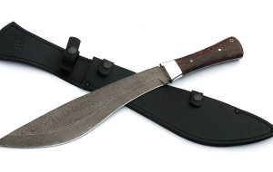 Нож Мачете №2 сталь дамаск, рукоять венге