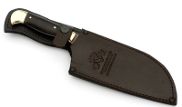 Нож Шеф №2 сталь Х12МФ, рукоять черный граб латунь - _MG_6010.jpg