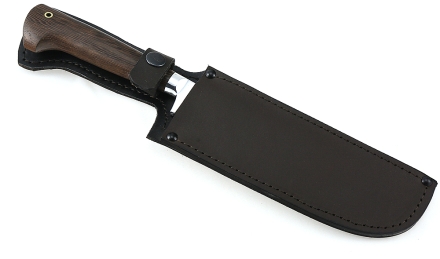 Нож Узбекский большой сталь дамаск, рукоять венге