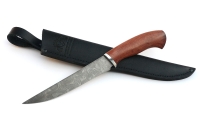 Нож Филейка средняя сталь дамаск, рукоять бубинга дюраль - _MG_5430.jpg