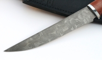Нож Филейка средняя сталь дамаск, рукоять бубинга дюраль - _MG_5431.jpg