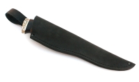 Нож Бекас сталь ELMAX, рукоять береста-черный граб,мельхиор - IMG_6346.jpg