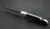 Складной нож Журавль, сталь булат, рукоять накладки акрил черный с дюралью