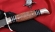 Нож финка НКВД, сталь Х12МФ, рукоять карельская береза стабилизированная коричневая, мельхиор