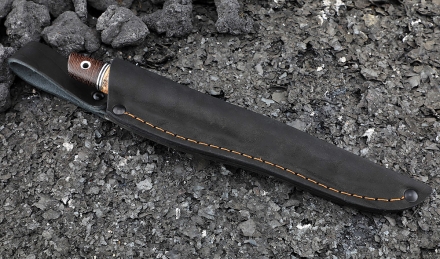 Нож Сойка дамаск рукоять береста