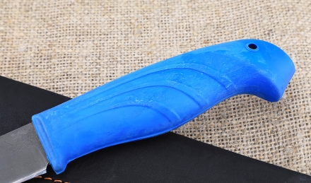 Нож Барс-2 сталь Х12МФ, рукоять резинопласт синий Нож Барс-2 сталь Х12МФ, рукоять резинопласт синий