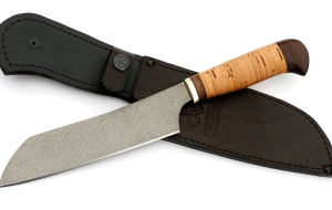 Кухонный нож Шеф №3 сталь Х12МФ, рукоять береста Кухонный нож Шеф №3 сталь Х12МФ, рукоять береста