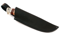 Нож Песец сталь ELMAX, рукоять коричневый граб-кап,мельхиор - IMG_6351.jpg