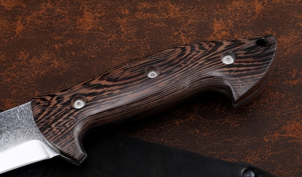 Нож Мачете №8 цельнометаллический сталь 95Х18 рукоять венге