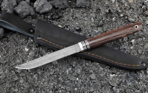 Нож Сойка дамаск рукоять венге