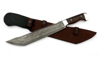 Нож Мачете №5 с пилой, сталь дамаск, рукоять венге - _MG_1225.jpg