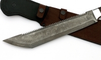 Нож Мачете №5 с пилой, сталь дамаск, рукоять венге - _MG_1226.jpg