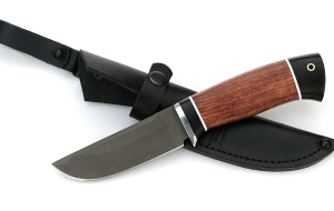 Нож Голубь сталь Х12МФ, рукоять бубинга-черный граб