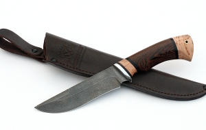 Нож Русак сталь ХВ-5, рукоять венге-карельская береза Нож Русак сталь ХВ-5, рукоять венге-карельская береза