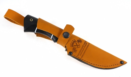 Нож Жерех сталь S390 рукоять черный граб, мельхиор Нож Жерех сталь S390 рукоять черный граб, мельхиор