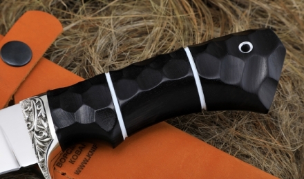 Нож Жерех сталь S390 рукоять черный граб, мельхиор Нож Жерех сталь S390 рукоять черный граб, мельхиор