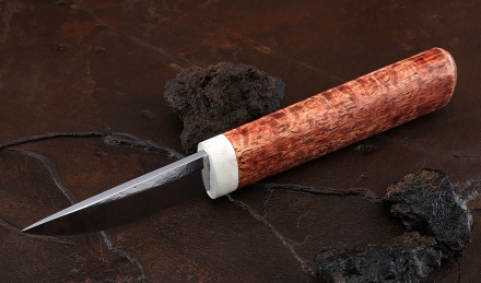 Нож Народа севера-1 сталь Х12МФ рукоять стабилизированная карельская береза