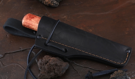 Нож Народа севера-1 сталь Х12МФ рукоять стабилизированная карельская береза