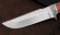 Нож Алтай сталь К340 рукоять карельская береза красная акрил, мельхиор на подставке